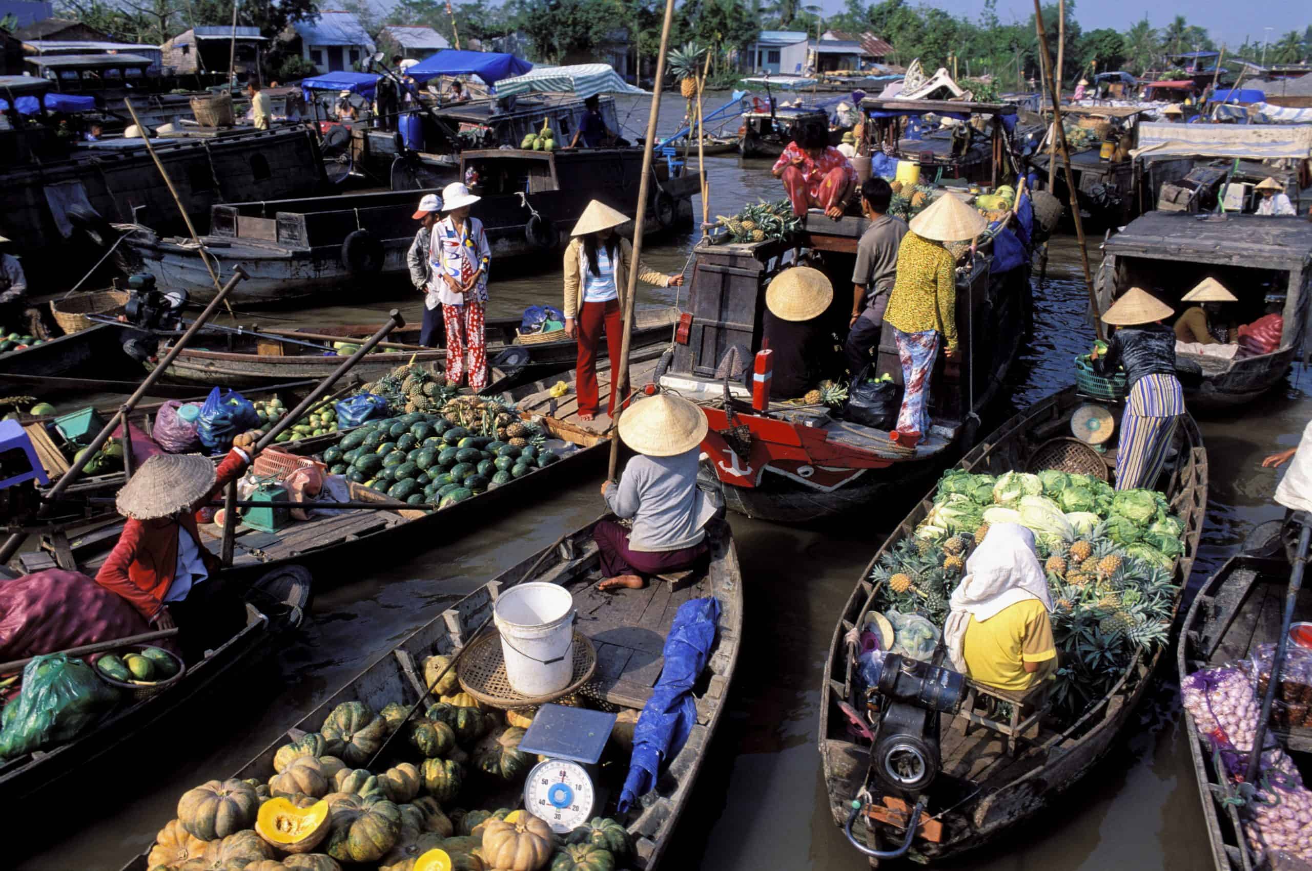 Shopping at the Cai Rang Floating Market