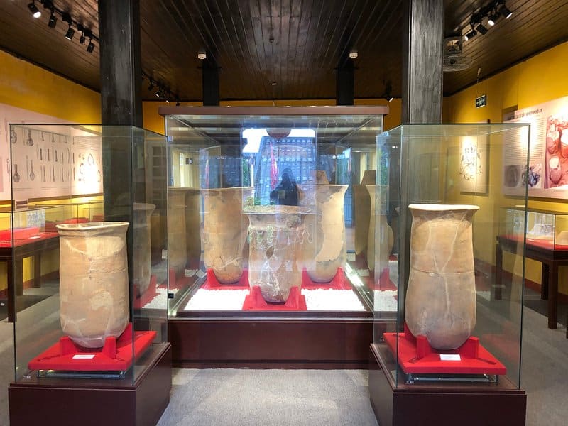 A collection in museum of sa huynh culture