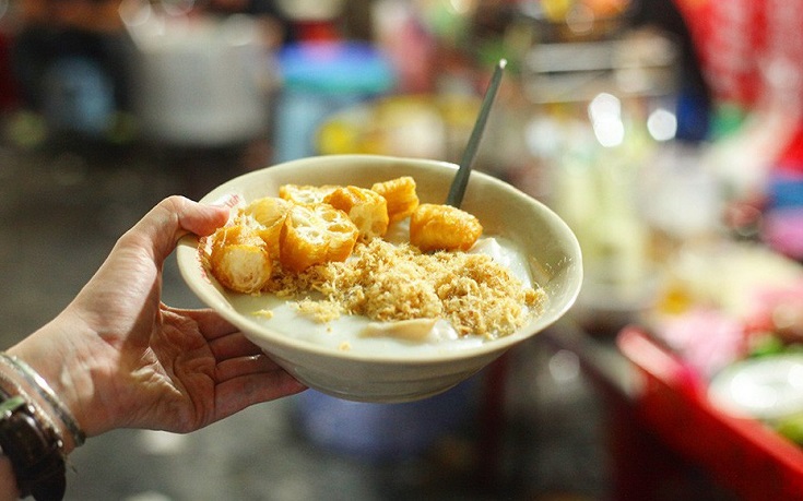 Eating Chao suon - rewarding Vietnam experience