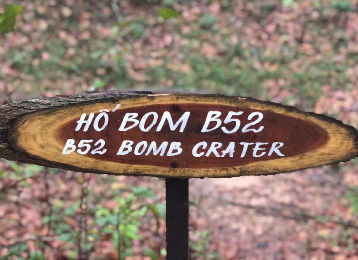 B52 Bomb Hole in Cu Chi tunnels