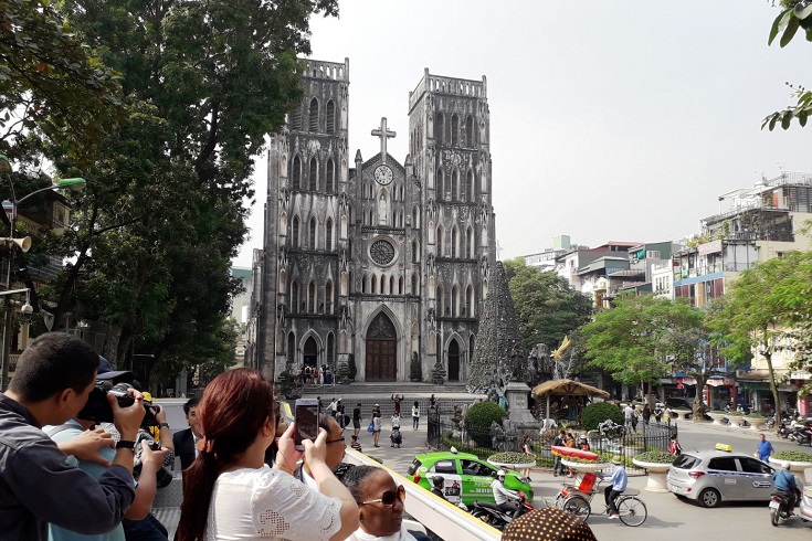 St Josephs Cathedral from afar