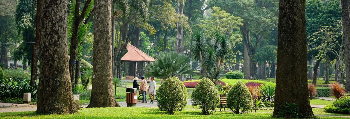 Tao Dan Park in Ho Chi Minh