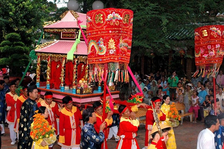 Activities in Nguyen Trung Truc temple festival