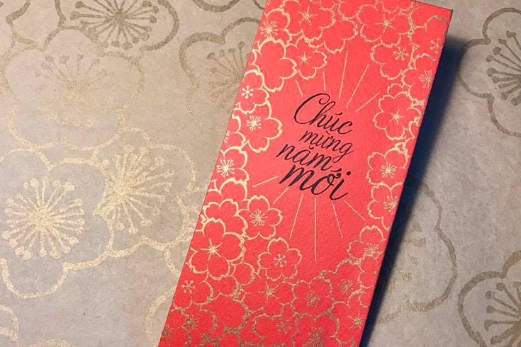 Chinese New Year Red Envelope (Vietnamese text)