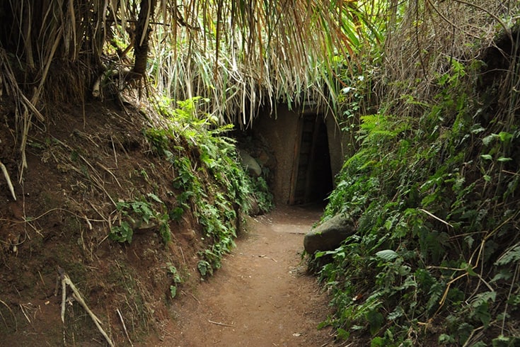 Entrance to Vinh Moc tunnel