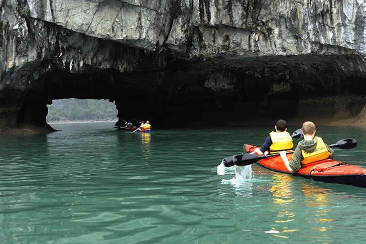 Luon Cave in Halong bay