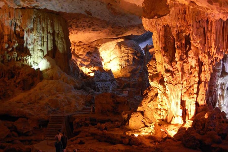 Surprising Cave in Halong Bay