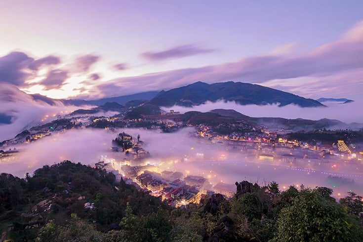 View to Sapa town from Ham Rong mountain (buiquyet)