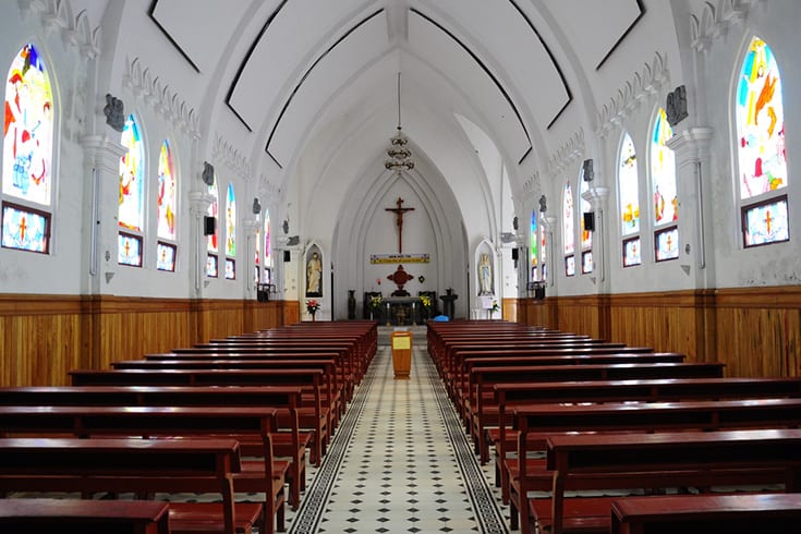 Inside Sapa church