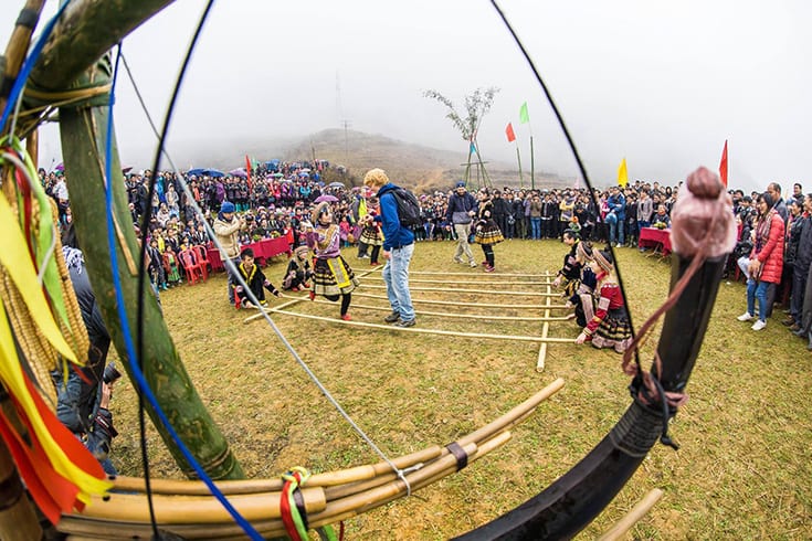 Joining traditional games in Sapa