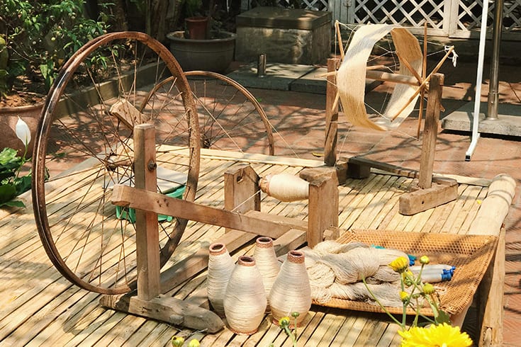 Process of Making Silk in Hoi An silk village