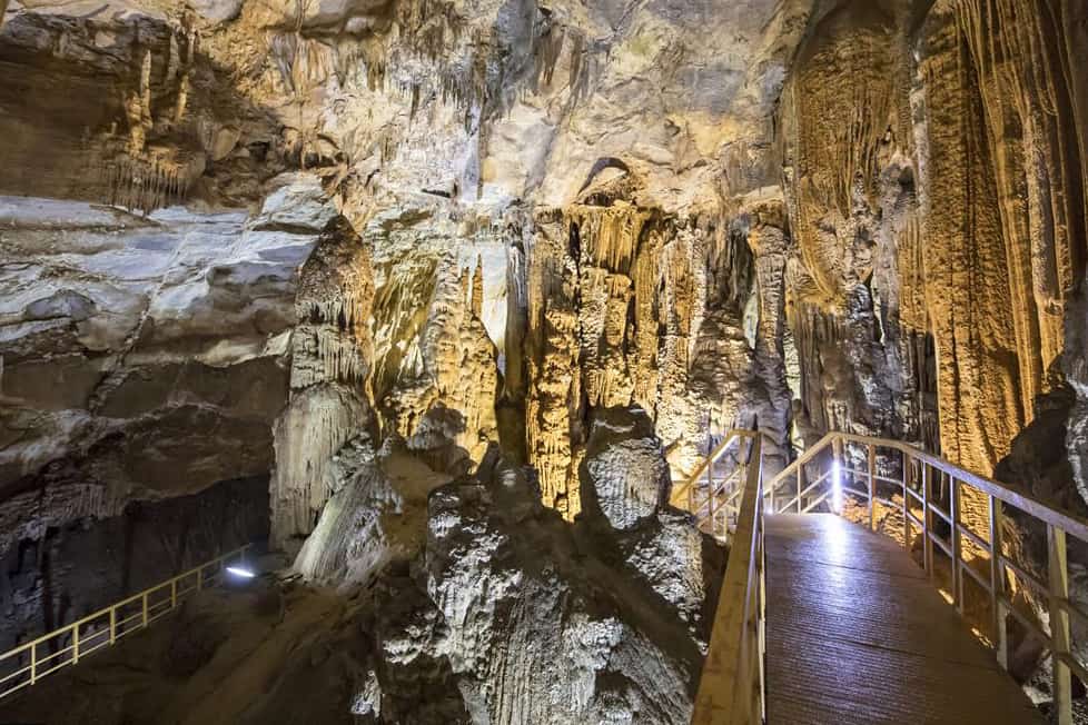 Inside Tien Son cave
