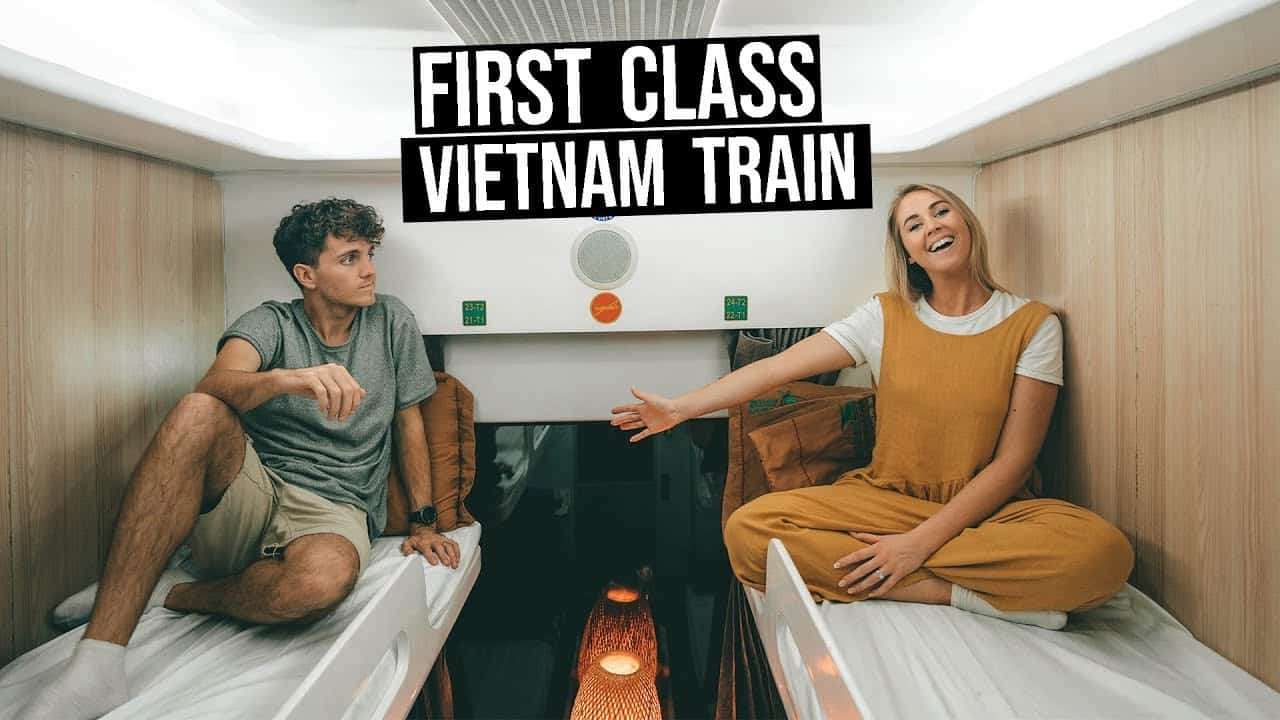 first class train travel vietnam