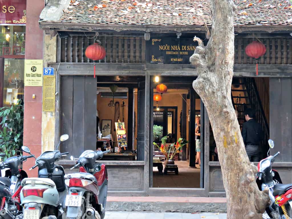 Visit Ma May Heritage House during the second mirning in Hanoi