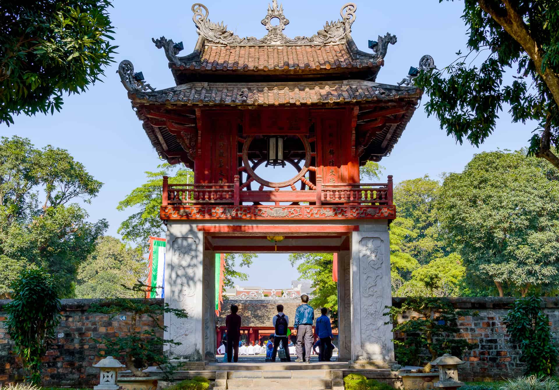 Visit Temple of Literature in t he second afternoon during 2 days in Hanoi