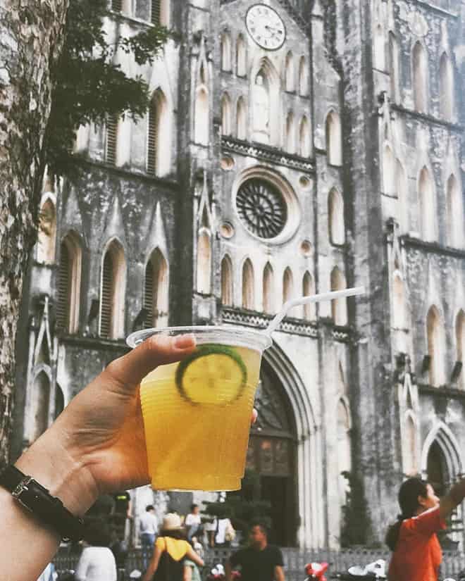 lemon tea in Hanoi