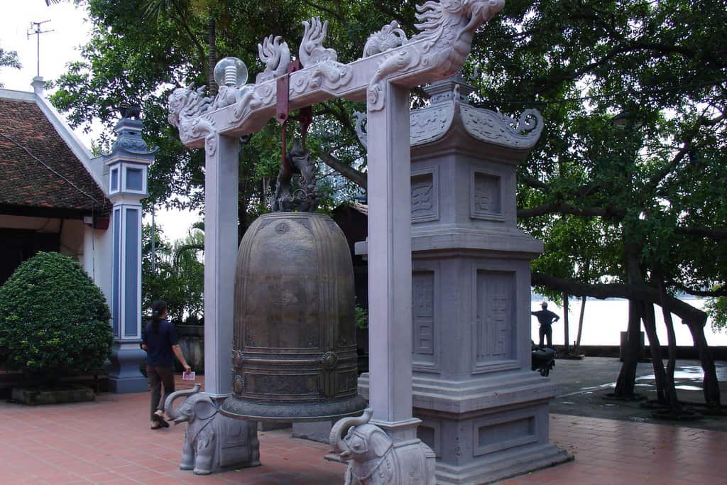 On the yard of Phu Tay Ho - Tay Ho temple