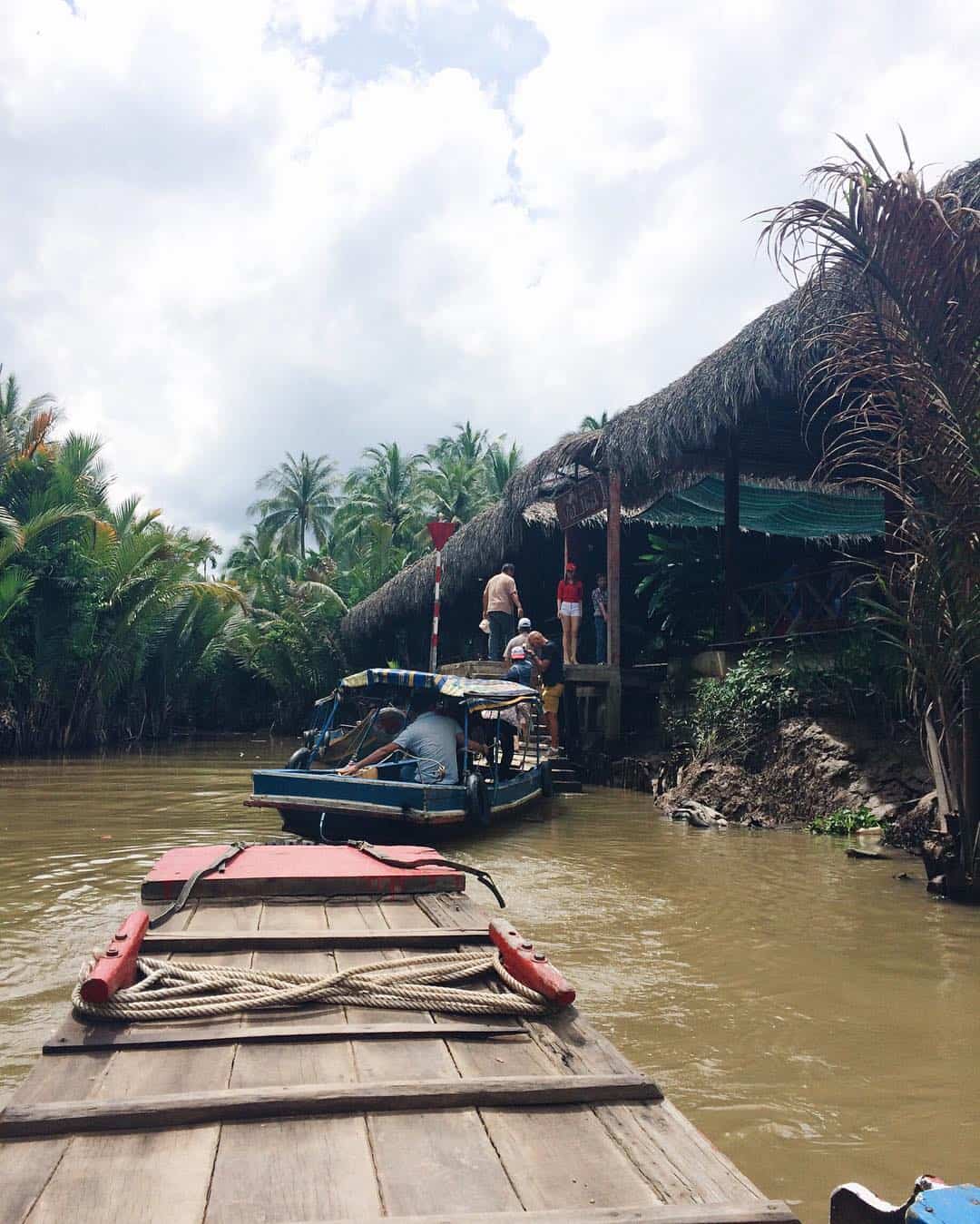 Boat ride in Tan Phong island