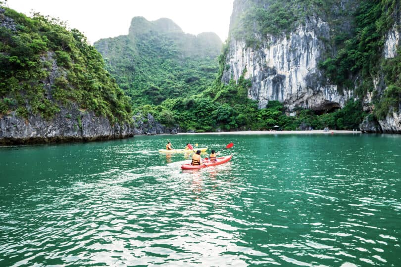 Halong Lan Ha Bay Cat Ba National Park With Kayaking Swimming In Halong Lan Ha Bay Cat Ba National Park With Kayaking Swimming In