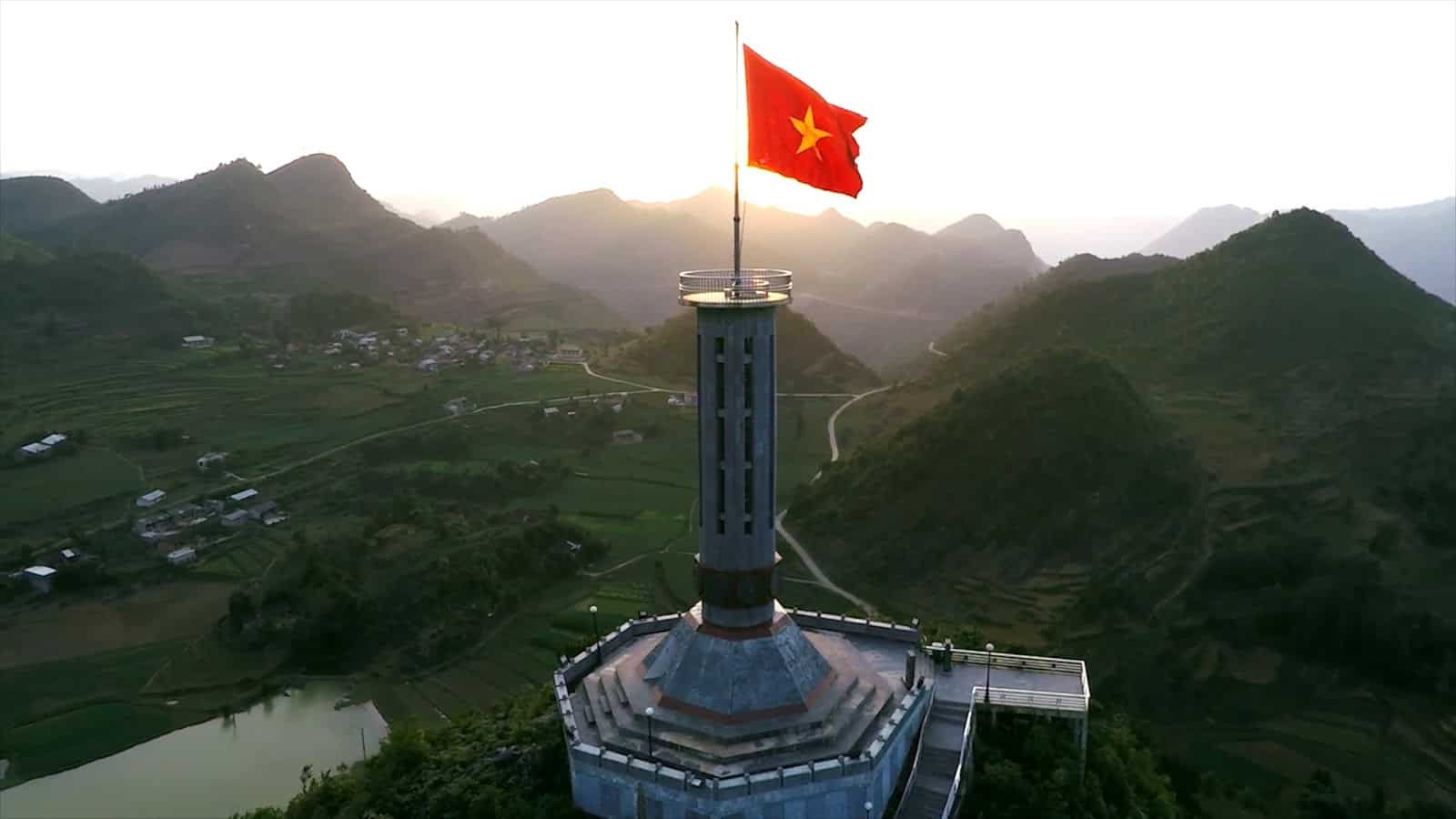 Lung Cu Flag Tower in Lung Cu Commune