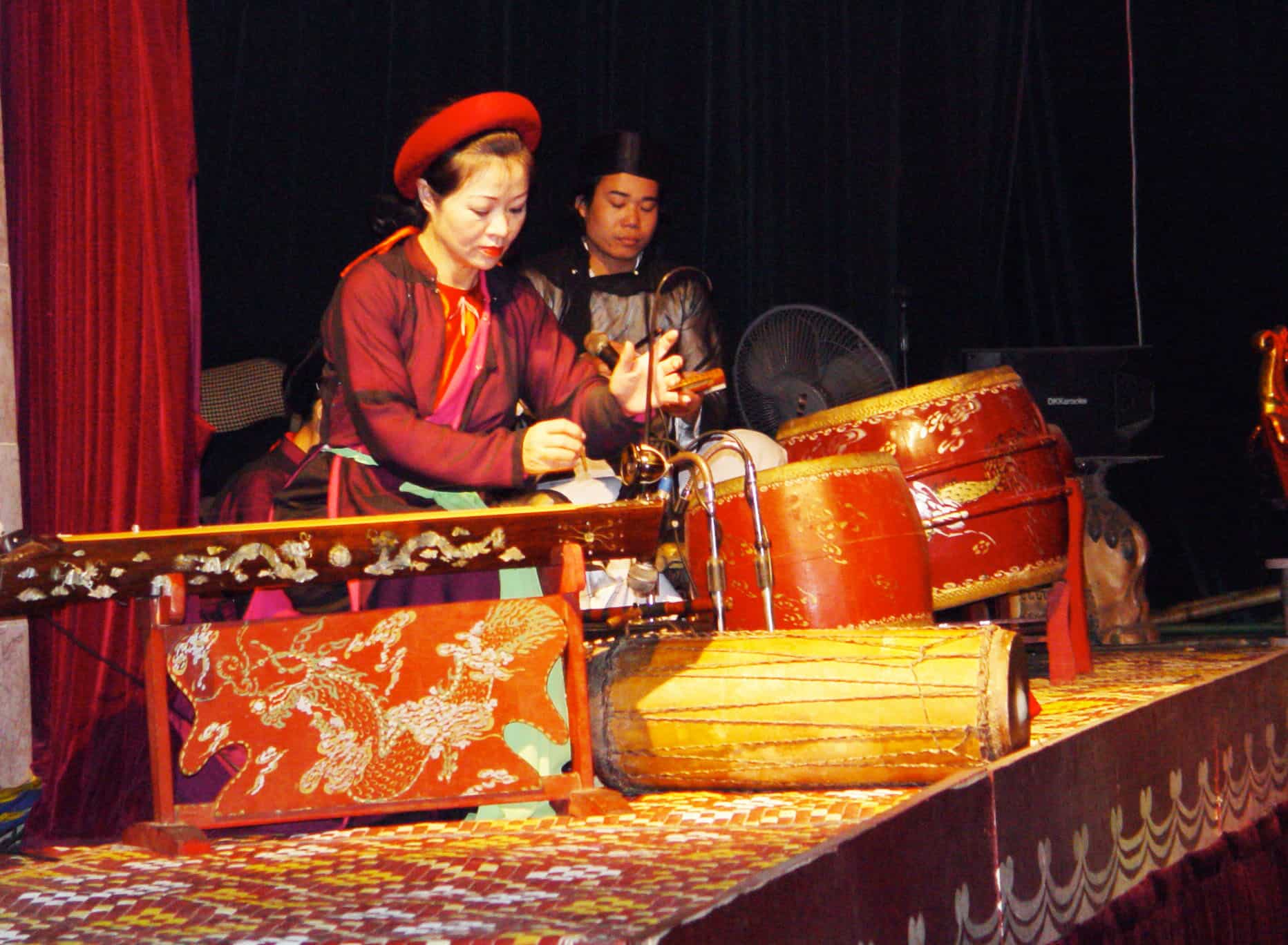 Musicians in Thang Long water puppet show