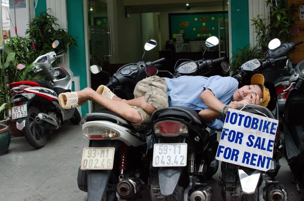 Cost for Motorbike rental in Vietnam