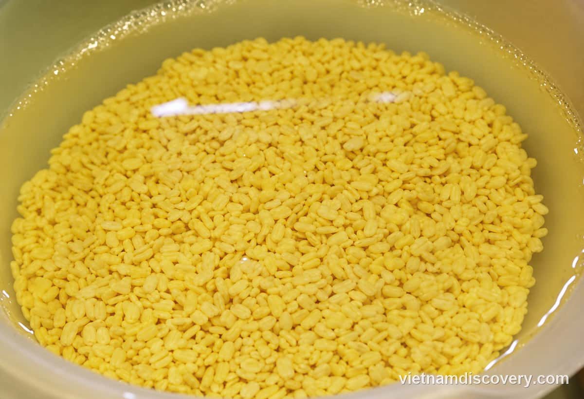 Soaked mung beans