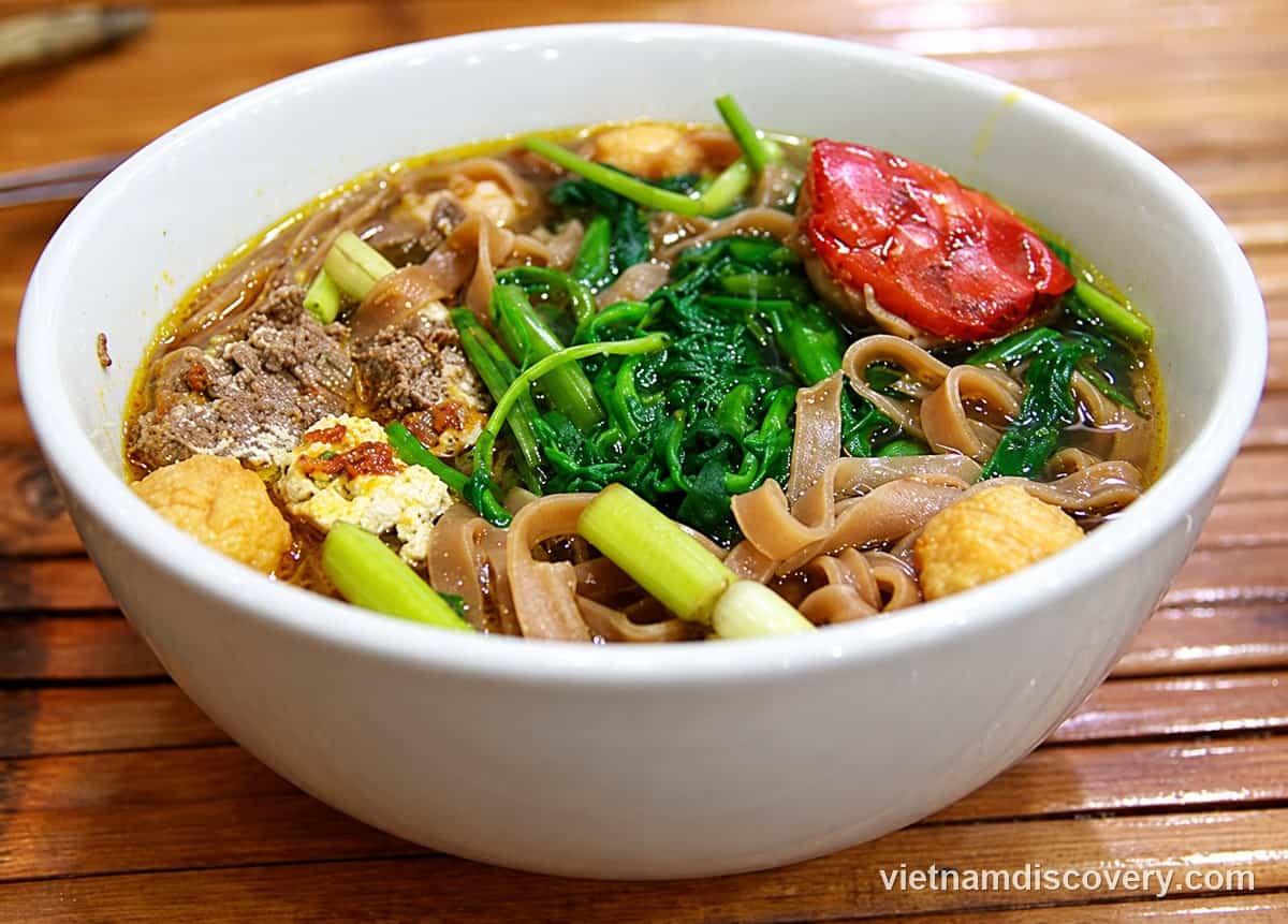 Finished bánh đa cua