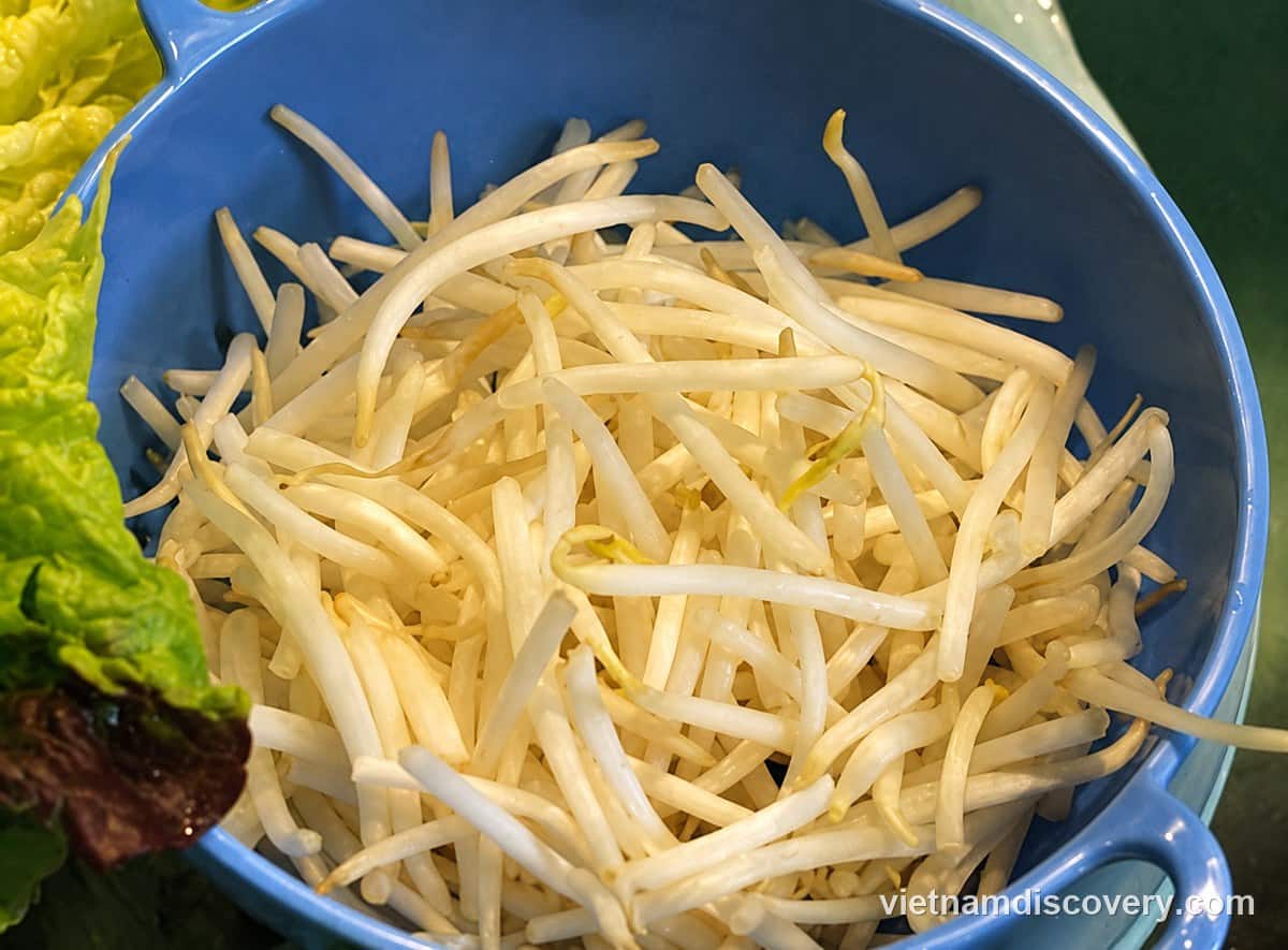 Washed bean sprouts