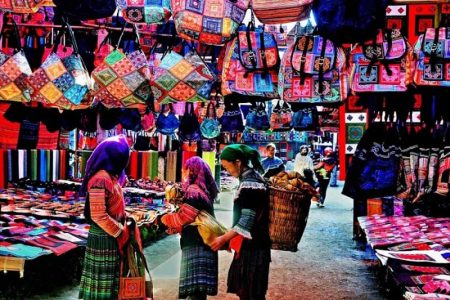 Bac Ha Sunday Market in Sapa, Vietnam