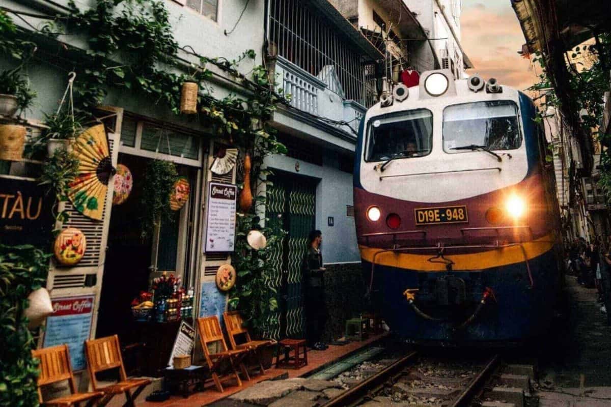 Hanoi Train Street - instagram worthy places in Vietnam