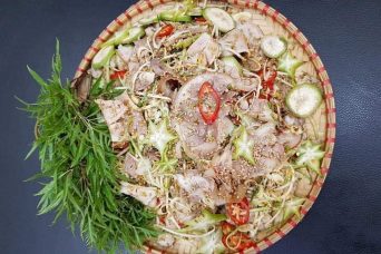 Fermented Pork Skin Salad